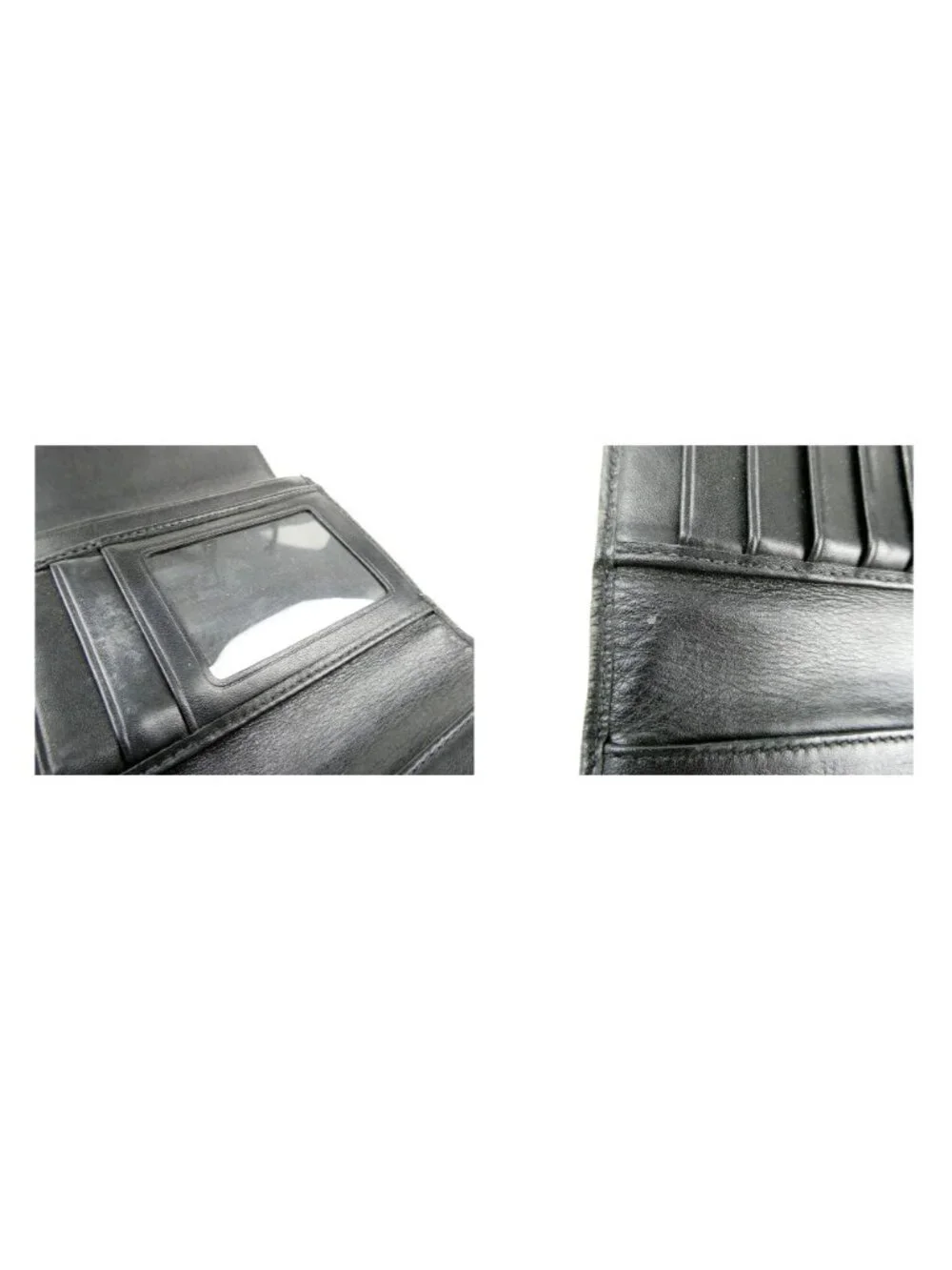 Coach Soho Black Leather Trifold Wallet